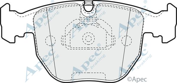 APEC BRAKING stabdžių trinkelių rinkinys, diskinis stabdys PAD948